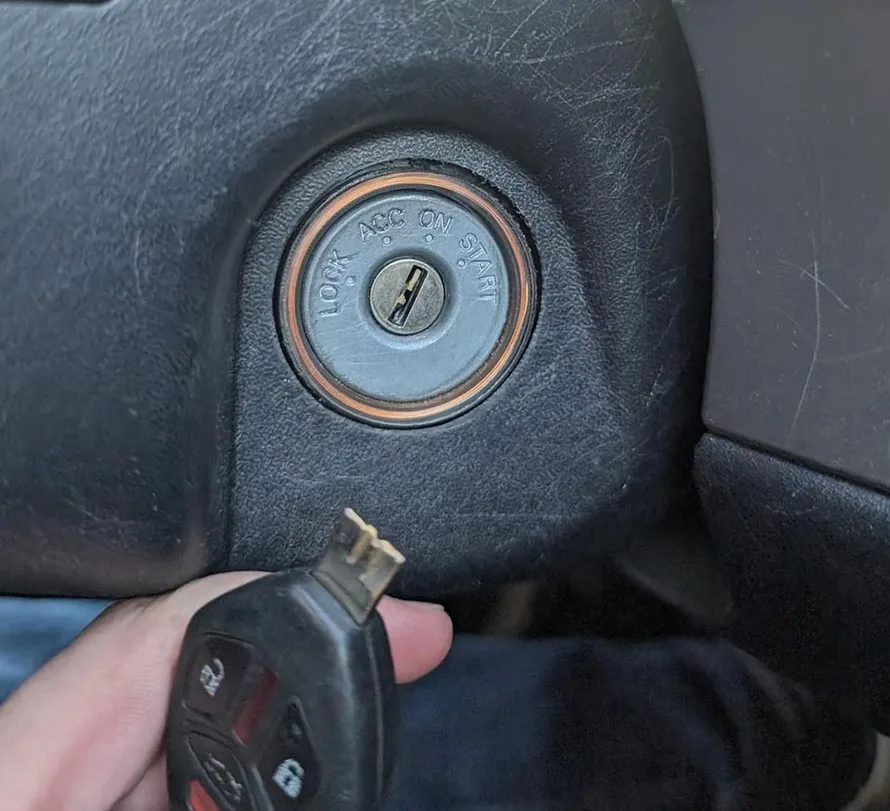 Ignition cylinder repair after broken key