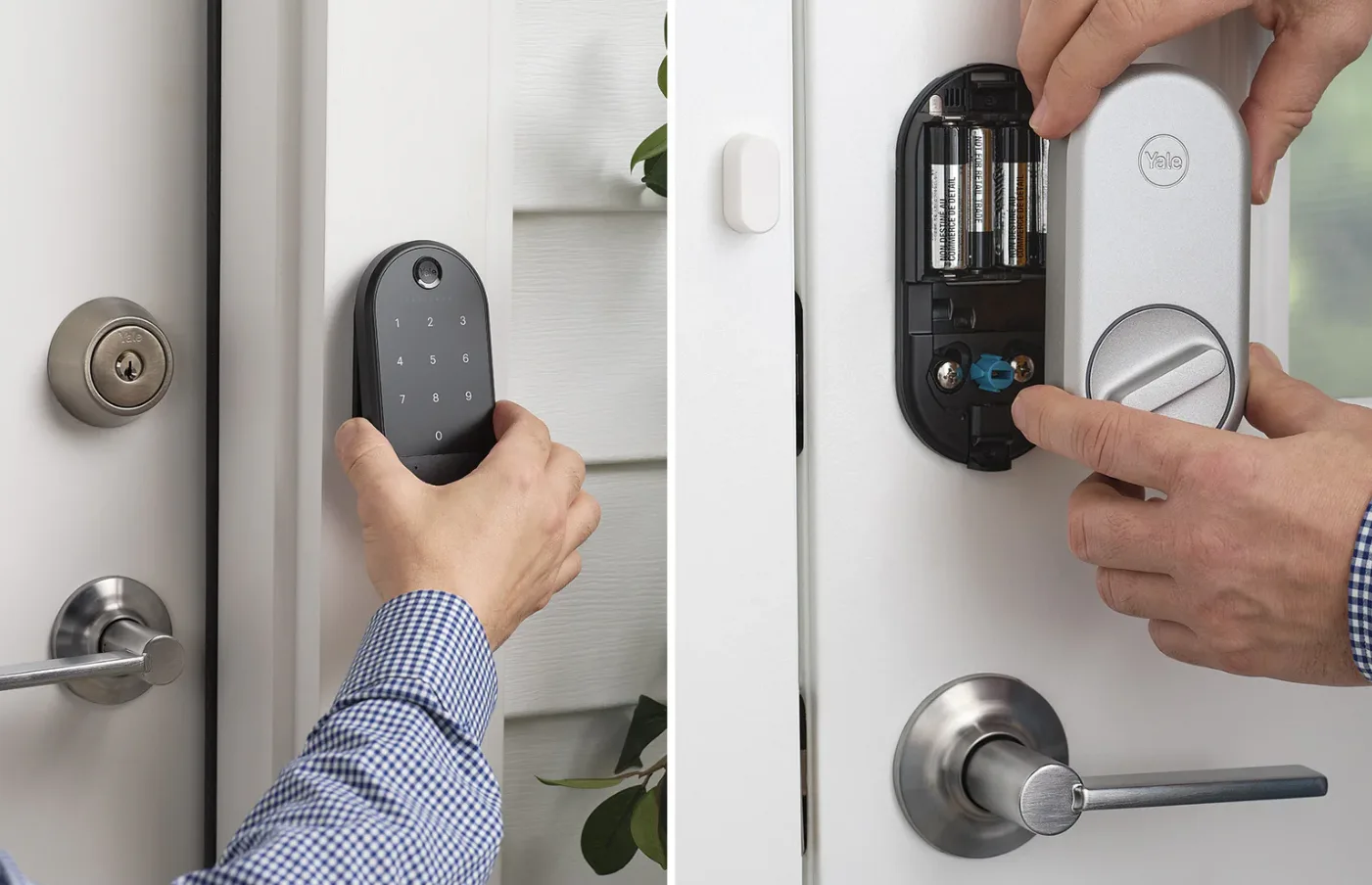 Professional keypad deadbolt installation